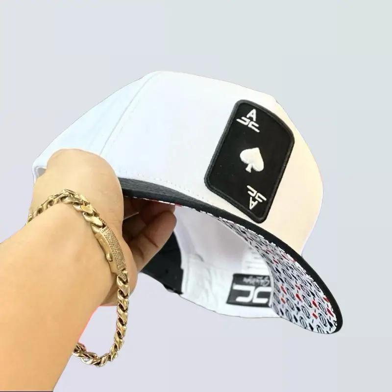 Trendy Sport Hat Playing Cards Embroidered, Baseball Cap in High-Quality Cotton for Outdoor Activities, Daily Use Adjustable Cap unisex hat