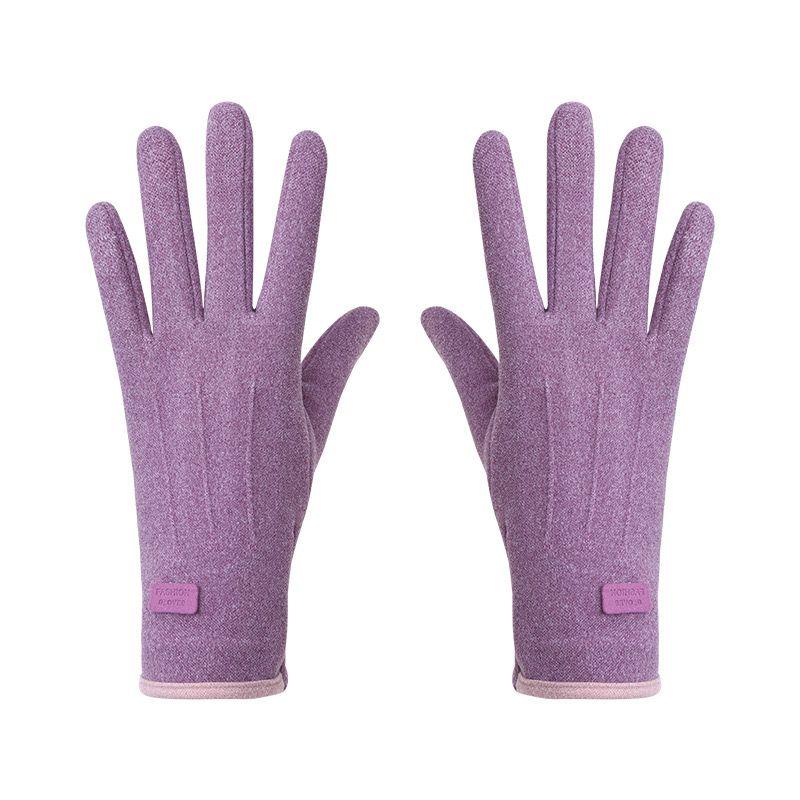 Winter Warm Gloves, 1 Pair Thermal Lined Touch Screen Windproof Gloves, Outdoor Cycling Gloves, Sports Gloves for Women & Men, Christmas Gift