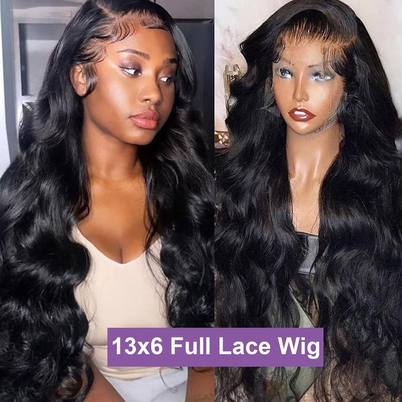 Lemoda 210% Density 13x6 Full Lace Frontal Virgin Human Hair Wigs Body Wave 13x6 HD Transparent Lace Front Wigs Brazilian Pre Plucked With Baby Hair 12A