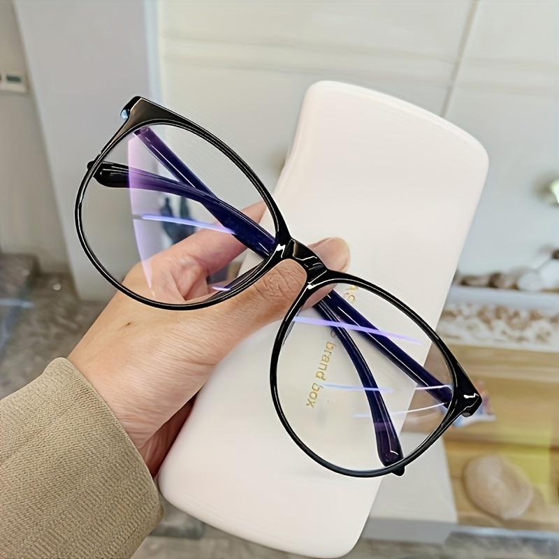 1pc Transparent Fashion Glasses Frame, Men's Large Frame Optical Round Glasses, ideal choice for gifts