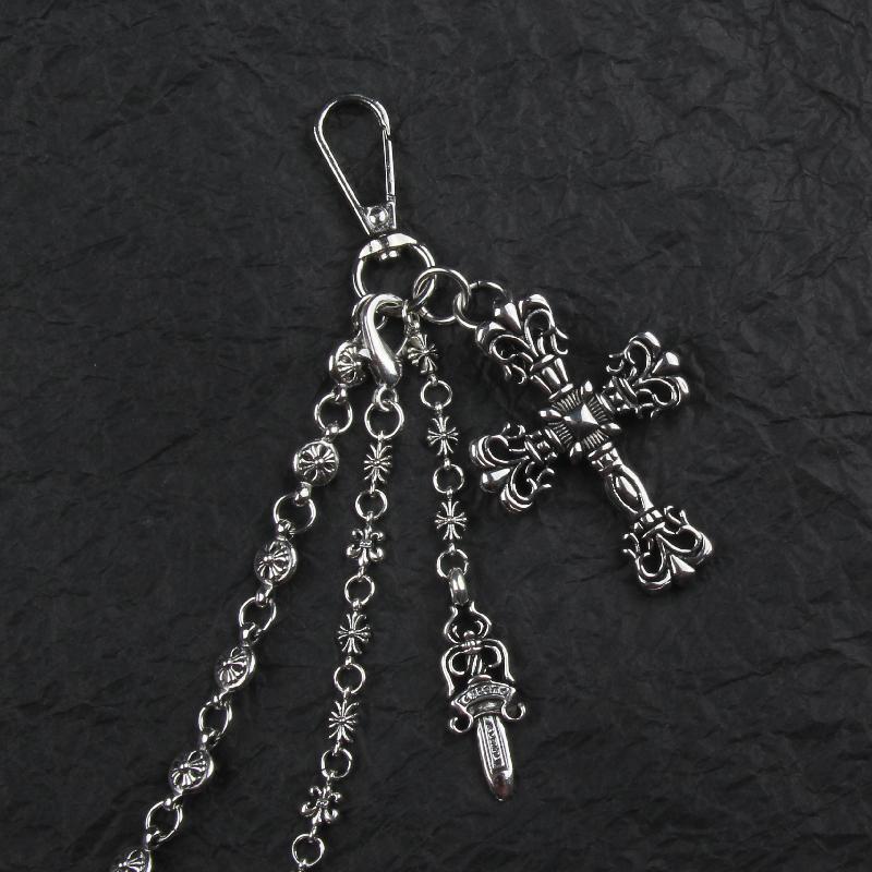 Men's retro pants chain accessories double-layer chain accessories hanging pants chain sword