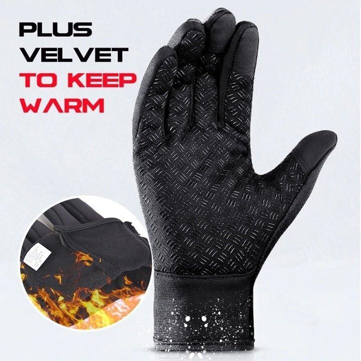 Winter Women Men Extreme Cold Weather Touch Screen Gloves with Non-Slip Silicone Gel Ultimate Water Repellent Windproof Thermal Gloves