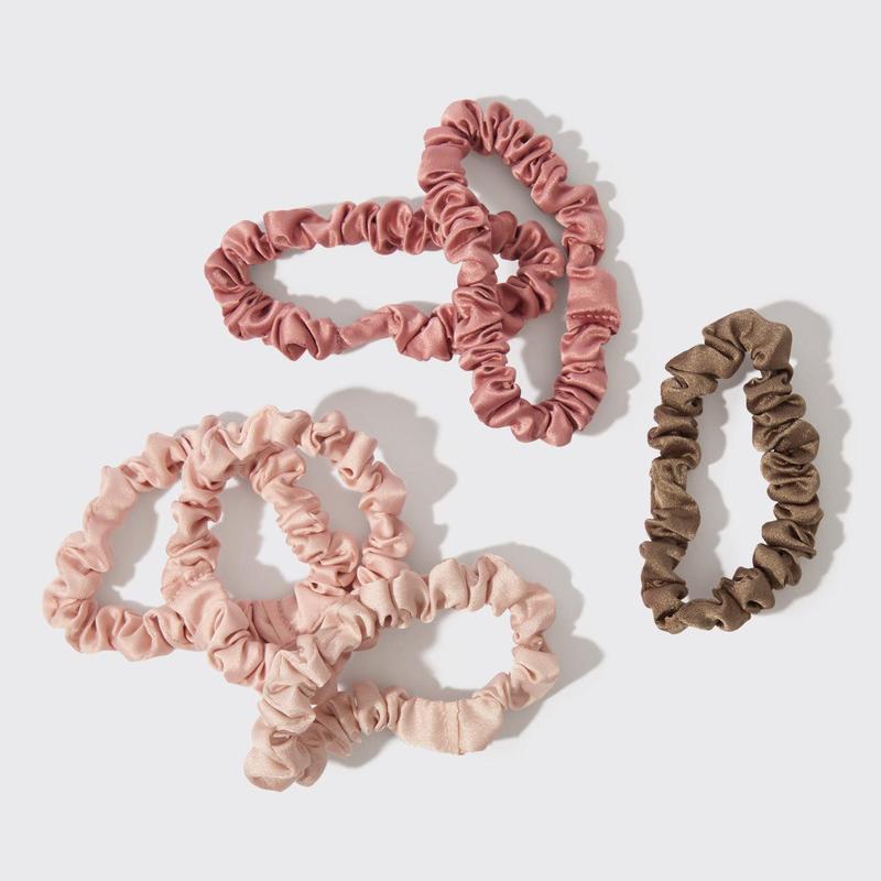 Holiday Ultra Petite Scrunchies 6 pc Set- Terracotta