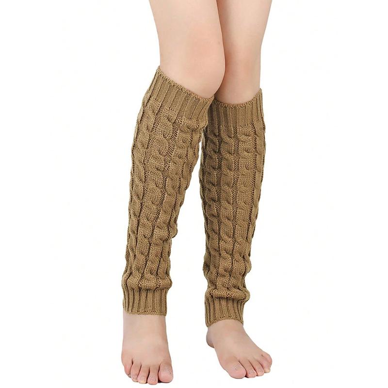 Fashion New Style 1 Pair Women Knitted Leg Warmer Warm and Fashionable Boot Cuffs for Students, Dancer, Casual Daily Wear, Christmas Gifts, Thanksgiving Gifts, Birthday Gifts