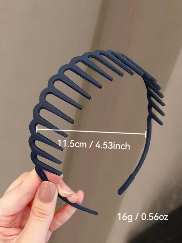 Solid Color Hair Hoop, Non-slip Hair Hoop for Women & Girls, Fashion Hair Accessories for Party, Daily Clothing Decor, Perfect for Any Hairstyle