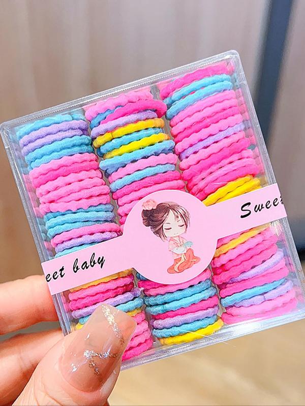 Random Color & Styles Hair Ties, Colorful Hair Ties for Girls, Fashion Hair Accessories for Party, Daily Clothing Decor