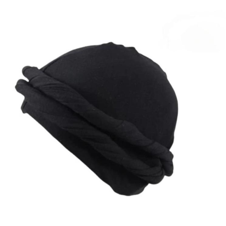 Satin Lined Turban Durag Headwrap for Everyday Use Protects Hair One Size fits Most