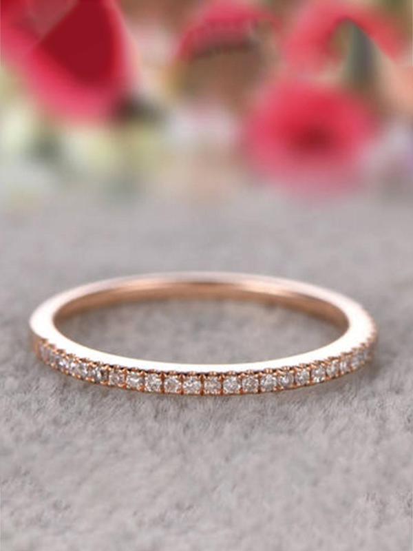 Fashion Shining Rhinestone Decorated Ring, Elegant Jewelry for Party, Daily Clothing Decor for Girl, Trendy All-match & Exquisite Jewelry for Birthday Gift