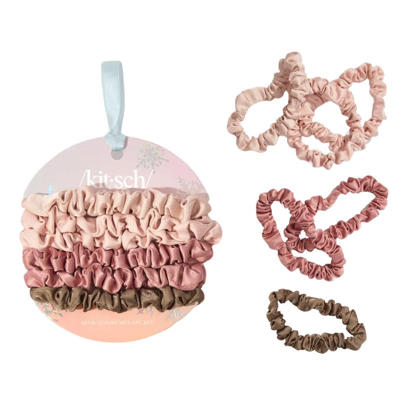 Holiday Ultra Petite Scrunchies 6 pc Set- Terracotta