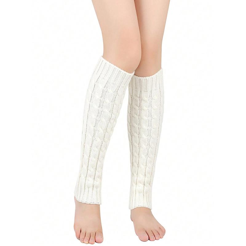 Fashion New Style 1 Pair Women Knitted Leg Warmer Warm and Fashionable Boot Cuffs for Students, Dancer, Casual Daily Wear, Christmas Gifts, Thanksgiving Gifts, Birthday Gifts