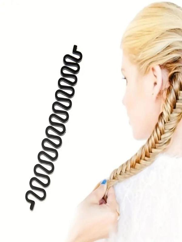 Women's Minimalist Wave-shaped Hair Braiding Styling Tool, Fishbone Braid Maker, Lazy Headband Hair Accessory Tool, Hair Scrunchies for Daily Wear, Casual Versatile Hair Accessories