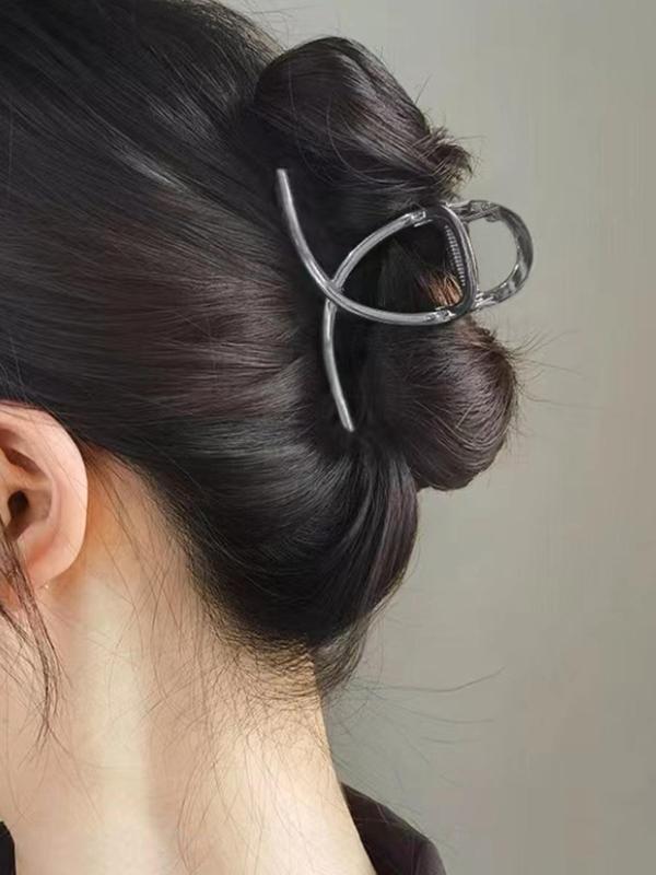 Women's Elegant Minimalist Hair Claw, Trendy Simple Style Hair Claw, Chic All-match Hair Accessories for Hairstyle Decor