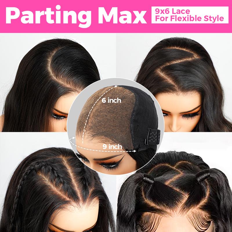 CurlyMe M-cap Wear Go Water Wave 9x6 HD Lace Pre-Max Glueless Hair Lace Front Wigs