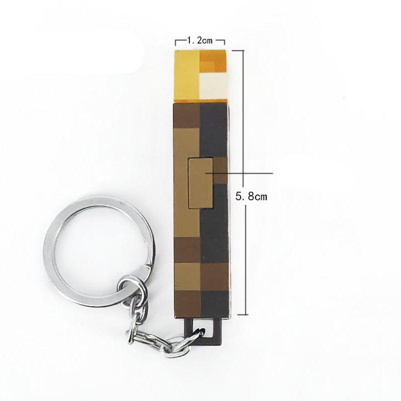 Cartoon Keyring Clip Torch Keychain Lamp Gifts for Car Key Ring Backpack