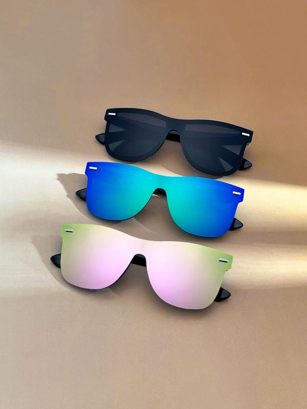 Simple Sunglasses for Men women, Polarized Sunglass, Summer Travel Essentials, Half Dome Frame Fashion Sunglasses Back To School