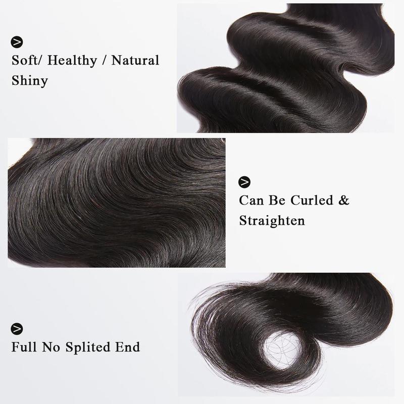 [Wequeen] Budget Friendly 10A Grade Brazilian Virgin 100% Human Hair Straight Body Wave Deep Wavy Kinky Curly Quick Weave Sew in Glue in Viral Hair Bundles