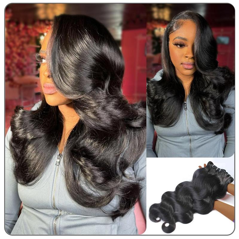 [Wequeen] Budget Friendly 10A Grade Brazilian Virgin 100% Human Hair Straight Body Wave Deep Wavy Kinky Curly Quick Weave Sew in Glue in Viral Hair Bundles