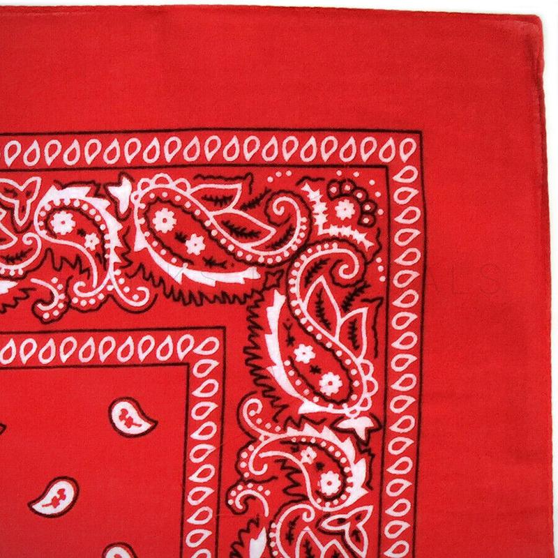 3-Pack Bandana 100% Cotton Paisley Print Double-Sided Scarf Head Neck Face Mask