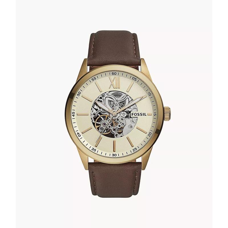 Fossil Men's Flynn Automatic, Gold-Tone Stainless Steel Watch