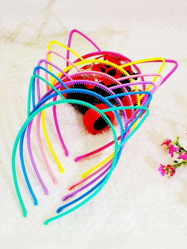 Colorful Cute Cat Ear Design Luminous Hair Hoop, Glow in The Dark Hair Hoop, Fashion Hair Accessories for Women & Girls