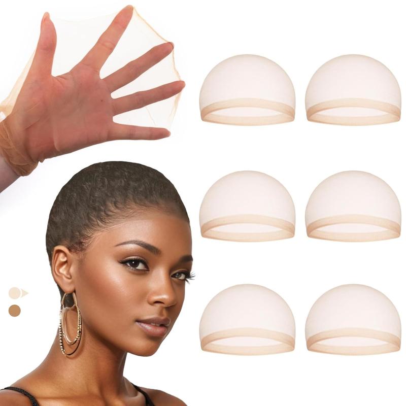 Beauty HD Wig Cap for Women Invisible and breathable cap Lace front wig High Elasticity Sheer Nylon wig cap Natural transparent HD Ultra Thin wig cap