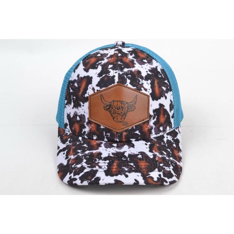 Black and Brown Highland Cow Trucker Hat