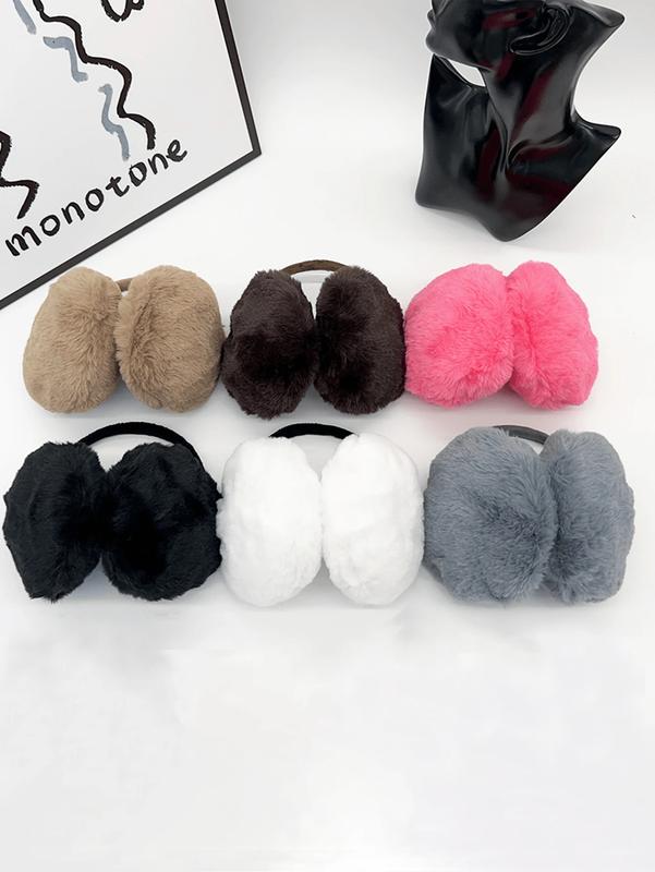 1pc Women Winter Plush Earmuffs, Suitable For Daily Wear