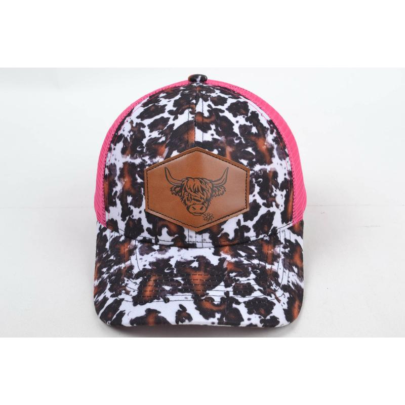 Black and Brown Highland Cow Trucker Hat