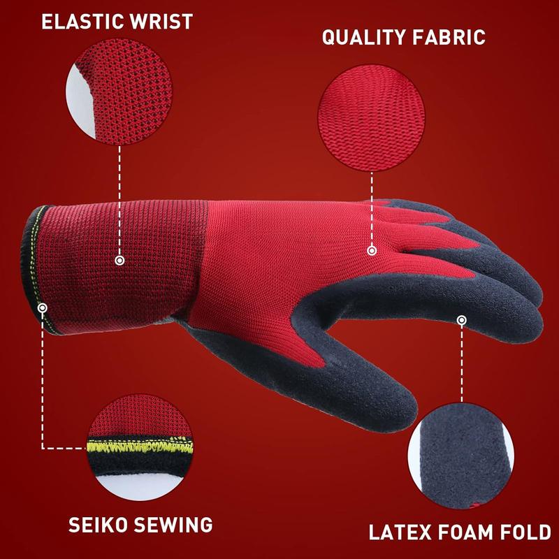 2 Pairs Winter Work Gloves for Men and Women, Freezer Gloves for Work Below Zero, Thermal Insulated,  Grip