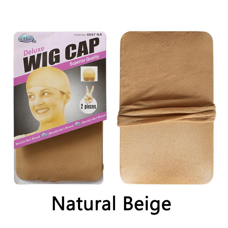 1Pack(2pcs) Wig Cap Natural Beige Color For Women