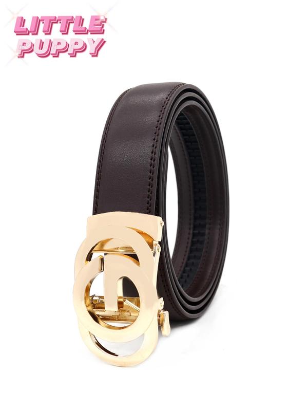 Men's Fashion G-shaped Automatic Buckle Belt, Business Casual Waistband for Jeans Trousers, Daily Clothing Decor, Exquisite Designer Belt for Birthday Gift, Fall Outfits, Earthtone Fall Freshness