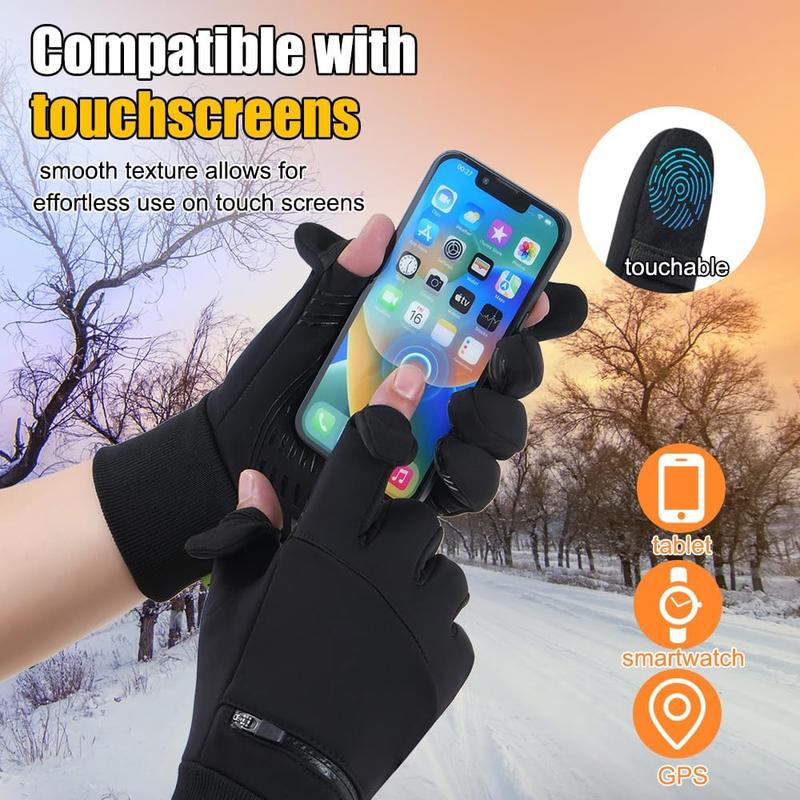 Winter Gloves for Men Women Waterproof Gloves,Touchscreen Gloves Thermal Snow Gloves for Running Cycling Driving