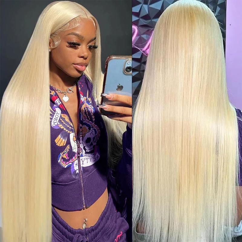 250% Density Blonde 613 13X6 HD Lace Frontal Wigs Pre plucked Lace Front Human Hair Wigs For Women 613 13X4 Straight Human Hair Wigs Can Be Dyed