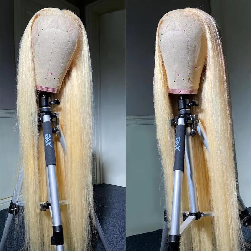 250% Density Blonde 613 13X6 HD Lace Frontal Wigs Pre plucked Lace Front Human Hair Wigs For Women 613 13X4 Straight Human Hair Wigs Can Be Dyed