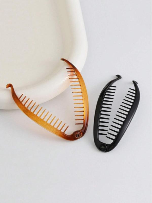 Mixed Color Hair Claw, Hair Twisting Claw, 2024 New Style Casual Simple Hair Accessories for Women & Girls, Minimalist Headwear Suitable for Thick Hair