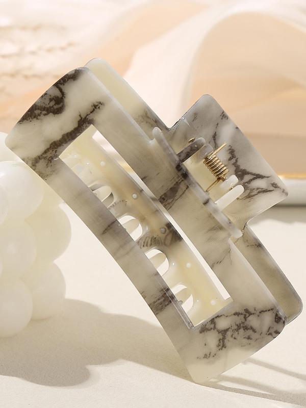 Marble Pattern Hair Claw, Casual and Versatile Hair Accessories for Women, Minimalist Headwear Suitable for Thick Hair, Fashion Hair Accessories for Party, Daily Clothing Decor