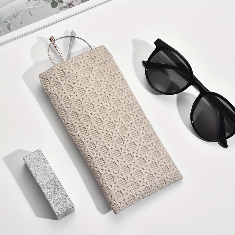 PU Leather Glasses Bag, 1 Count Waterproof Eye Glasses Sunglasses Pouch, Storage Bags, Eyewear Accessories, Ideal Choice for Gifts