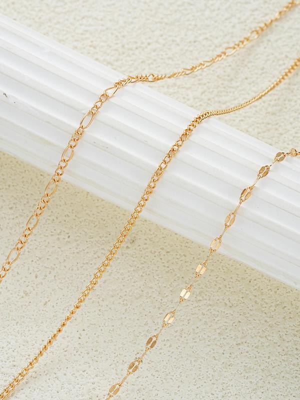 Women's Simple Style Minimalist Waist Chain, Fashion Jewelry for Party, Daily Clothing Decor, Trendy All-match & Exquisite Jewelry for Beach