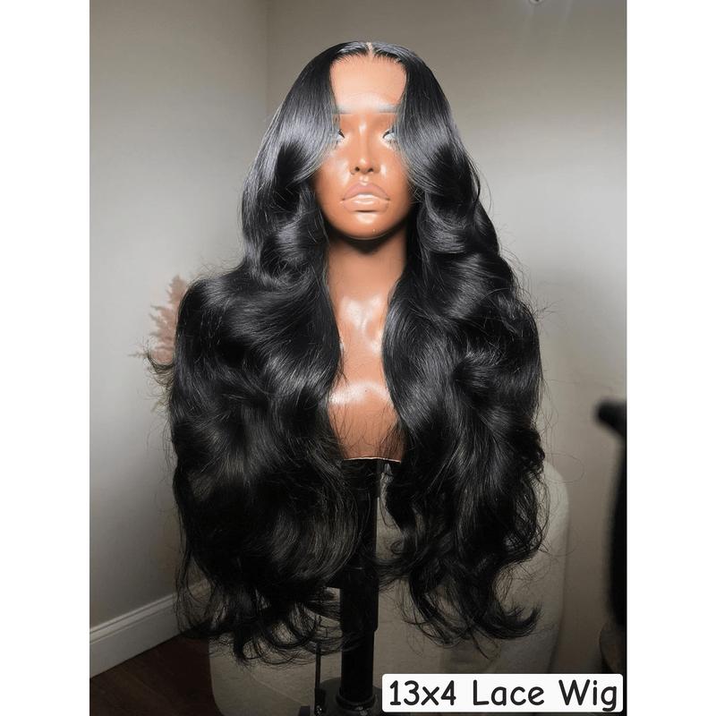 40 Inch Body Wave Lace Front Wigs Human Hair Pre Plucked 13x4 HD Lace Frontal Wigs Human Hair 200% Density Natural Black Wigs For Women Human Hair Lace Front Wig With Baby Hair Glueless