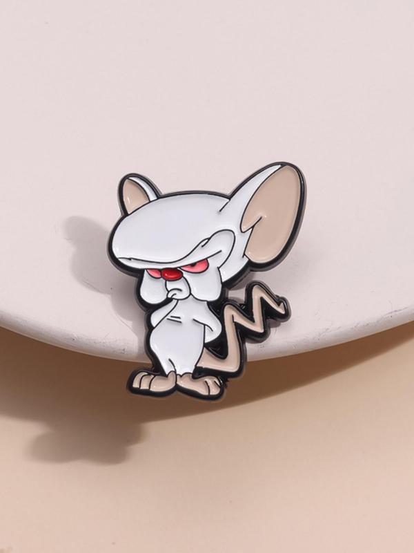 Cute Cartoon Mouse Brooch, Fashion Brooch for Women & Men, Enamel Pin Suitable for Backpacks, Jeans, Scarves, Hats Decoration