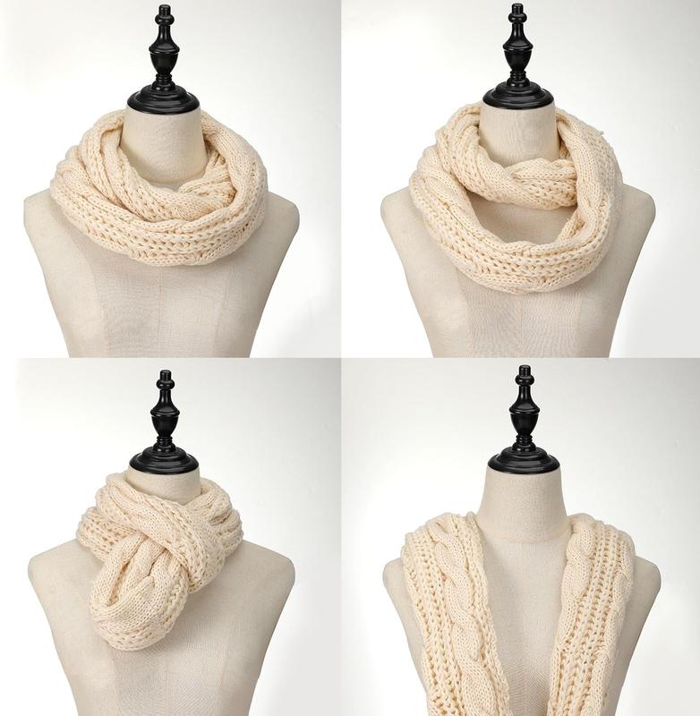 Scarf for Women - Winter Scarf Infinity Scarf for Women for Cold Weather, Warm Knit Winter Infinity Circle Loop Scarf