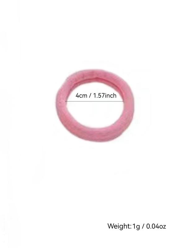 Random Color Simple Plain High Elastic Hair Ties, Casual Versatile Hair Accessories for Women, Minimalist Ponytail Holder for Thick Hair for Daily Use