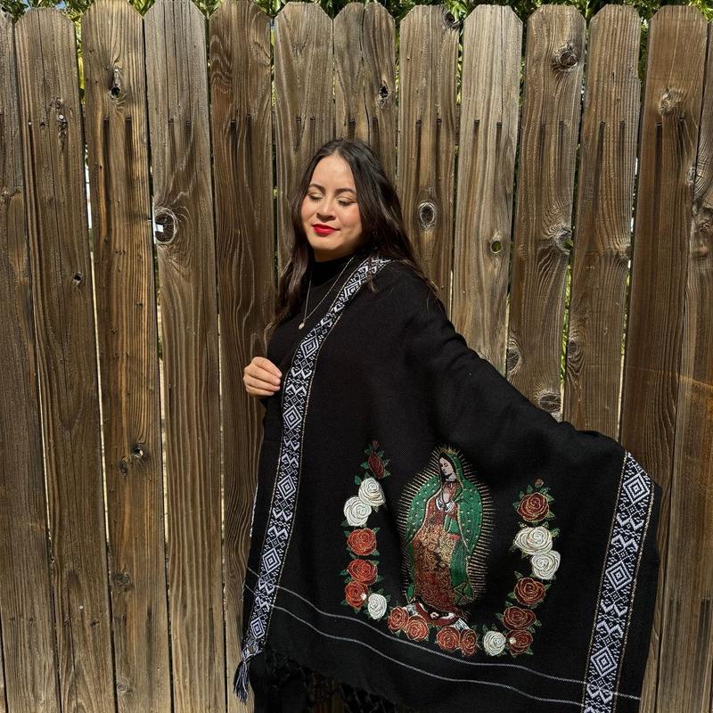 Virgencita shawl  throw blanket