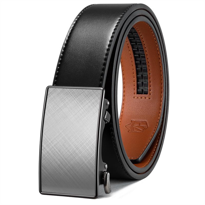 Ratchet Belt Tail Hidden Design mens belt Leather for Dress Pant Shirt Oxfords casual adjustable