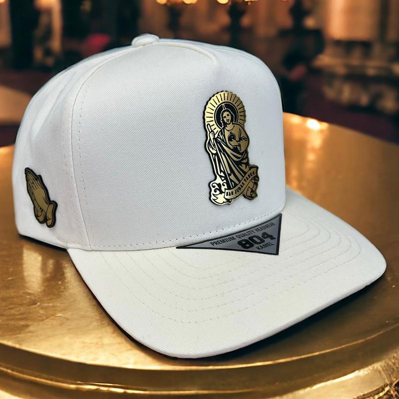 Hat Saint Jude   SnapBack adjustable  Pearl colour & Black