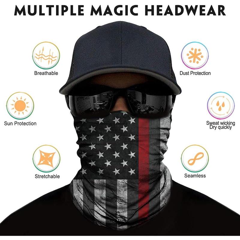 Neck Gaiter Face Mask Men Women,Seamless Bandana Rave Face Cover Scarf Mask,Balaclava,Headband, Head Wrap,Headwear