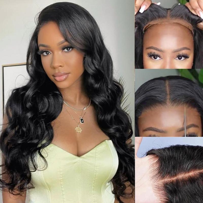 Subella Hair Ocean Wave Glueless Ready and Go Wigs 200% Density Pre Cut 8x5 HD Lace Body Wave Wig Wear and Go Pre Bleached Knots Human Hair Wigs Beginner Friendly hd transparent