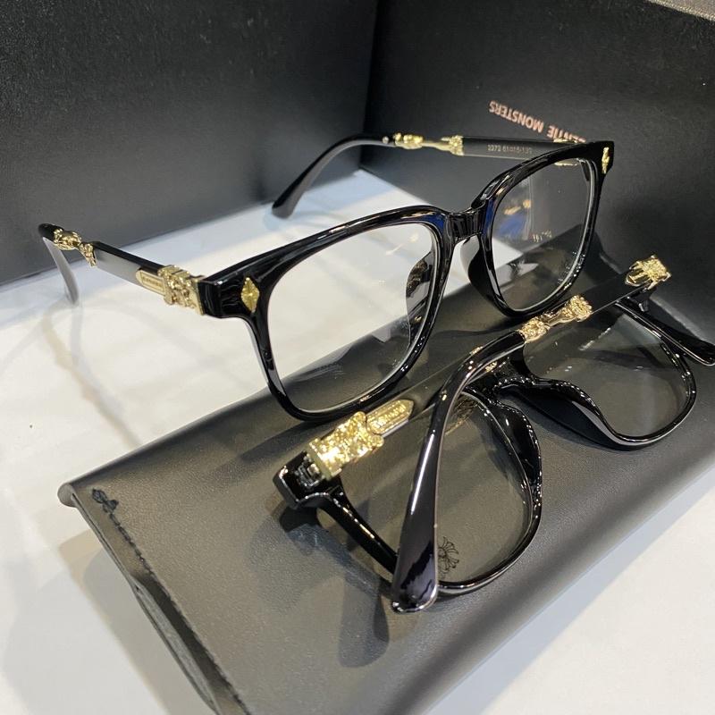 PREMIUM CHROME HEART glasses frame with square eye shape, modern European design, EYEGLASS for MEN and WOMEN. Can be fitted with nearsighted eyes