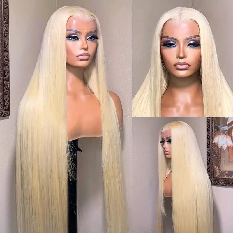 Tahikie 613 Blonde HD Front Lace 13x6 Straight Frontal Human Hair Wigs For Women Pre Plucked Natural Hairline with Baby Human Hair Wigs