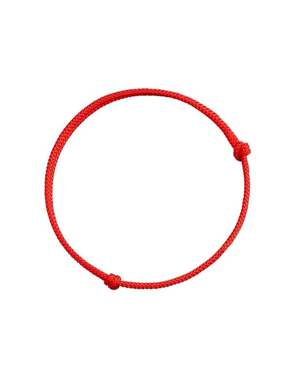 Women's Simple Solid Color Braided Bracelet, Casual Matching Lucky Red Rope Bracelet for Women and Girls, Fashion Accessories Gift, Exquisite Chic Gift for Women and Girls